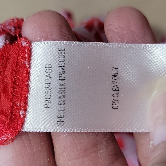 Parker Size S Primrose Combo Blouse, Flutter Sleeve, Gently Used Condition - Picture 12 of 16